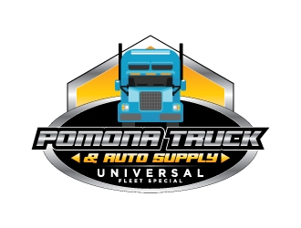 Pomona Truck & Auto Supply - Universal Fleet Supply logo design by IjVb.UnO