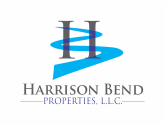 Harrison Bend Properties, L.L.C.   logo design by up2date
