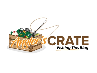 Anglers Crate logo design by jaize
