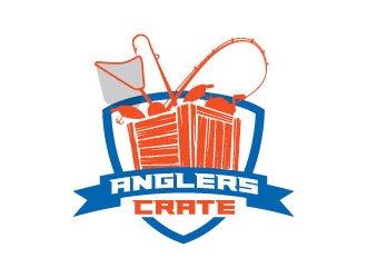 Anglers Crate logo design by daywalker