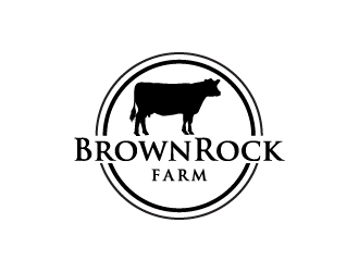BrownRock Farm logo design by Creativeminds