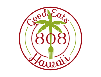 Good Eats Hawaii 808 logo design by rgb1