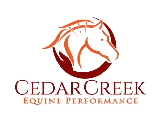 Cedar Creek Equine Performance logo design by jaize