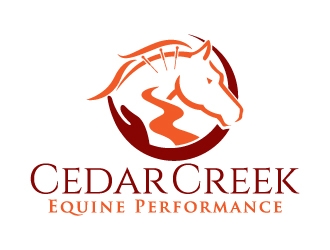 Cedar Creek Equine Performance logo design by jaize