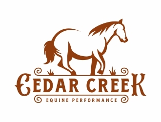 Cedar Creek Equine Performance logo design by Eko_Kurniawan