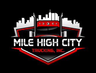 Mile high city trucking inc logo design by torresace