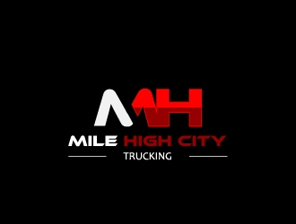 Mile high city trucking inc logo design by samuraiXcreations