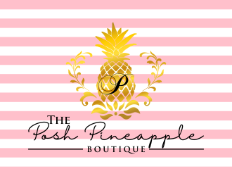 The Posh Pineapple Boutique logo design by done