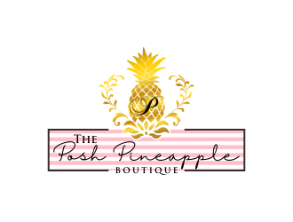 The Posh Pineapple Boutique logo design by done
