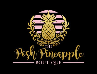 The Posh Pineapple Boutique logo design by invento