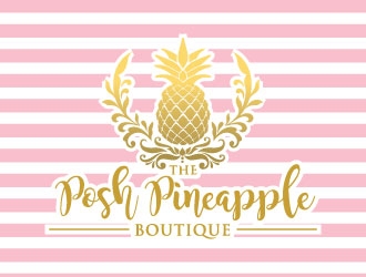 The Posh Pineapple Boutique logo design by invento