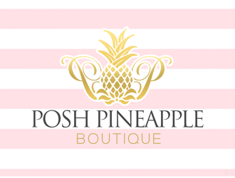 The Posh Pineapple Boutique logo design by kunejo