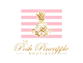 The Posh Pineapple Boutique logo design by KJam