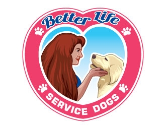 Better Life Service Dogs logo design by Suvendu