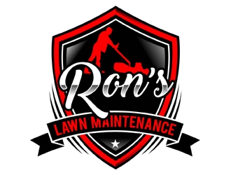 Ron’s Lawn Maintenance  logo design by MAXR