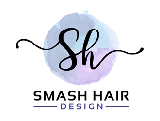 Smash Hair Design logo design by ingepro