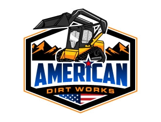 American Dirt Works LLC logo design by daywalker