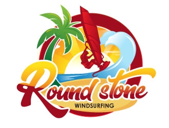 Roundstone Windsurfing logo design by Suvendu