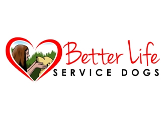 Better Life Service Dogs logo design by MAXR
