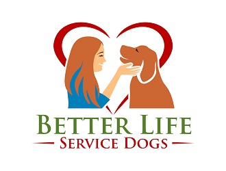 Better Life Service Dogs logo design by haze