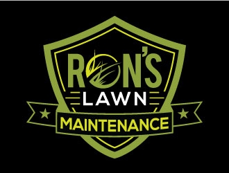 Ron’s Lawn Maintenance  logo design by invento