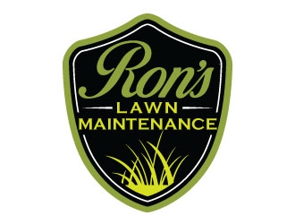 Ron’s Lawn Maintenance  logo design by invento
