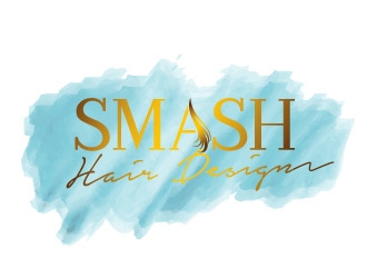 Smash Hair Design logo design by REDCROW