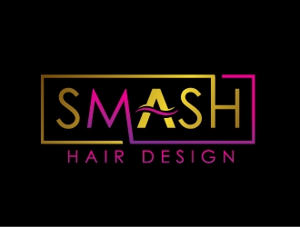 Smash Hair Design logo design by REDCROW