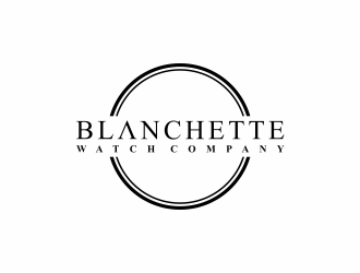 Blanchette Watch Company logo design by ammad