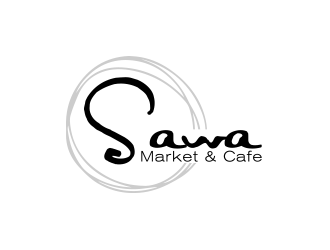 Sawa Market & Cafe  logo design by Inlogoz
