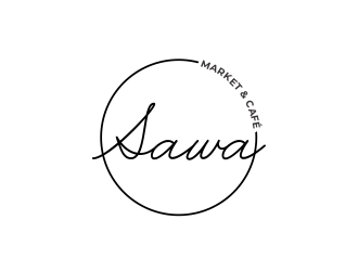 Sawa Market & Cafe  logo design by Aster