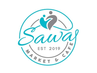 Sawa Market & Cafe  logo design by REDCROW