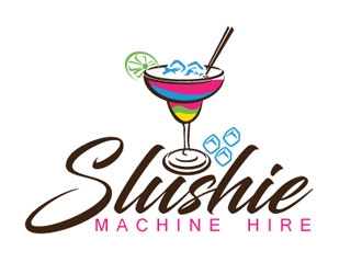 slushie machine hire logo design by logoguy
