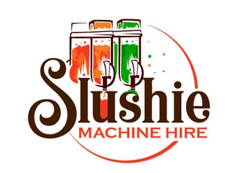 slushie machine hire logo design by logoguy