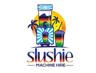 slushie machine hire logo design by logoguy