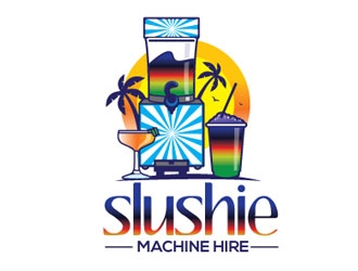 slushie machine hire logo design by logoguy