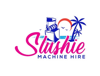 slushie machine hire logo design by uttam