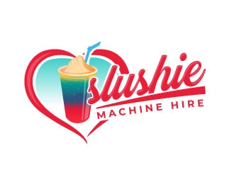 slushie machine hire logo design by uttam