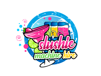 slushie machine hire logo design by onamel