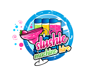 slushie machine hire logo design by onamel