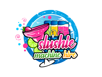 slushie machine hire logo design by onamel