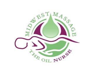 Midwest Massage The Oil Nurse logo design by NikoLai