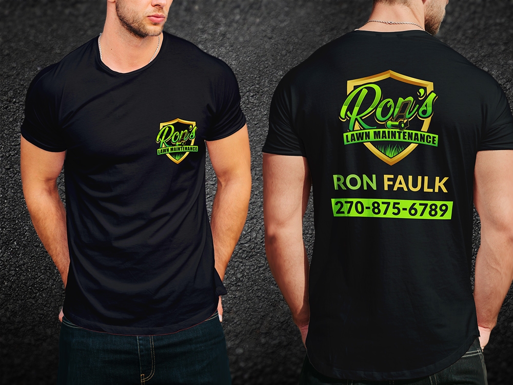 Ron’s Lawn Maintenance  logo design by aamir