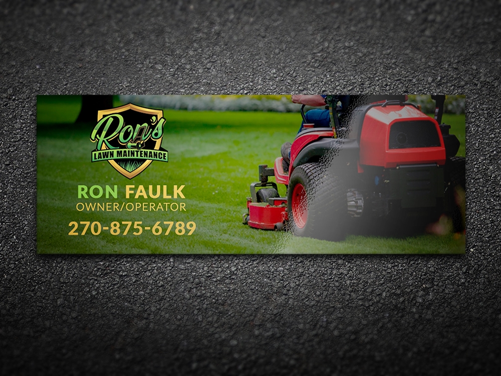 Ron’s Lawn Maintenance  logo design by aamir