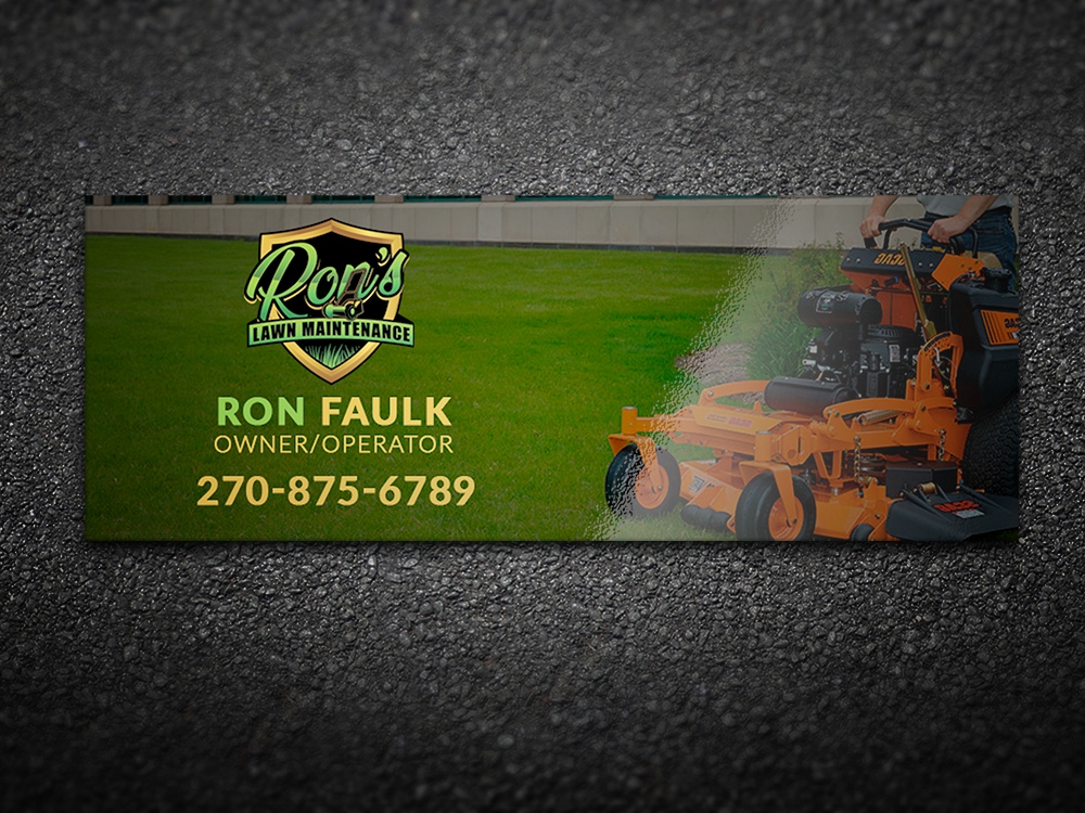 Ron’s Lawn Maintenance  logo design by aamir