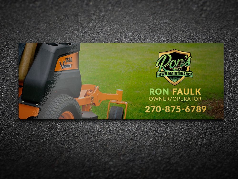 Ron’s Lawn Maintenance  logo design by aamir