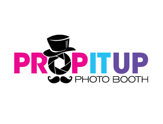 Prop It Up Photo Booth logo design by kunejo