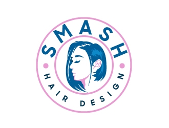 Smash Hair Design logo design by aRBy