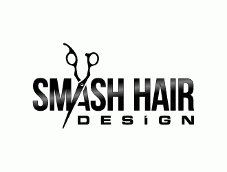 Smash Hair Design logo design by lestatic22