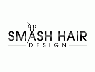 Smash Hair Design logo design by lestatic22